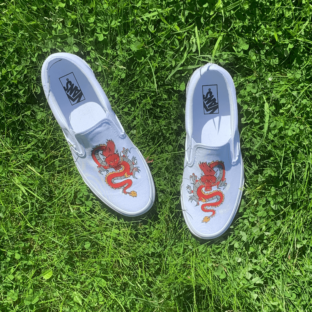 Painted shoe design study