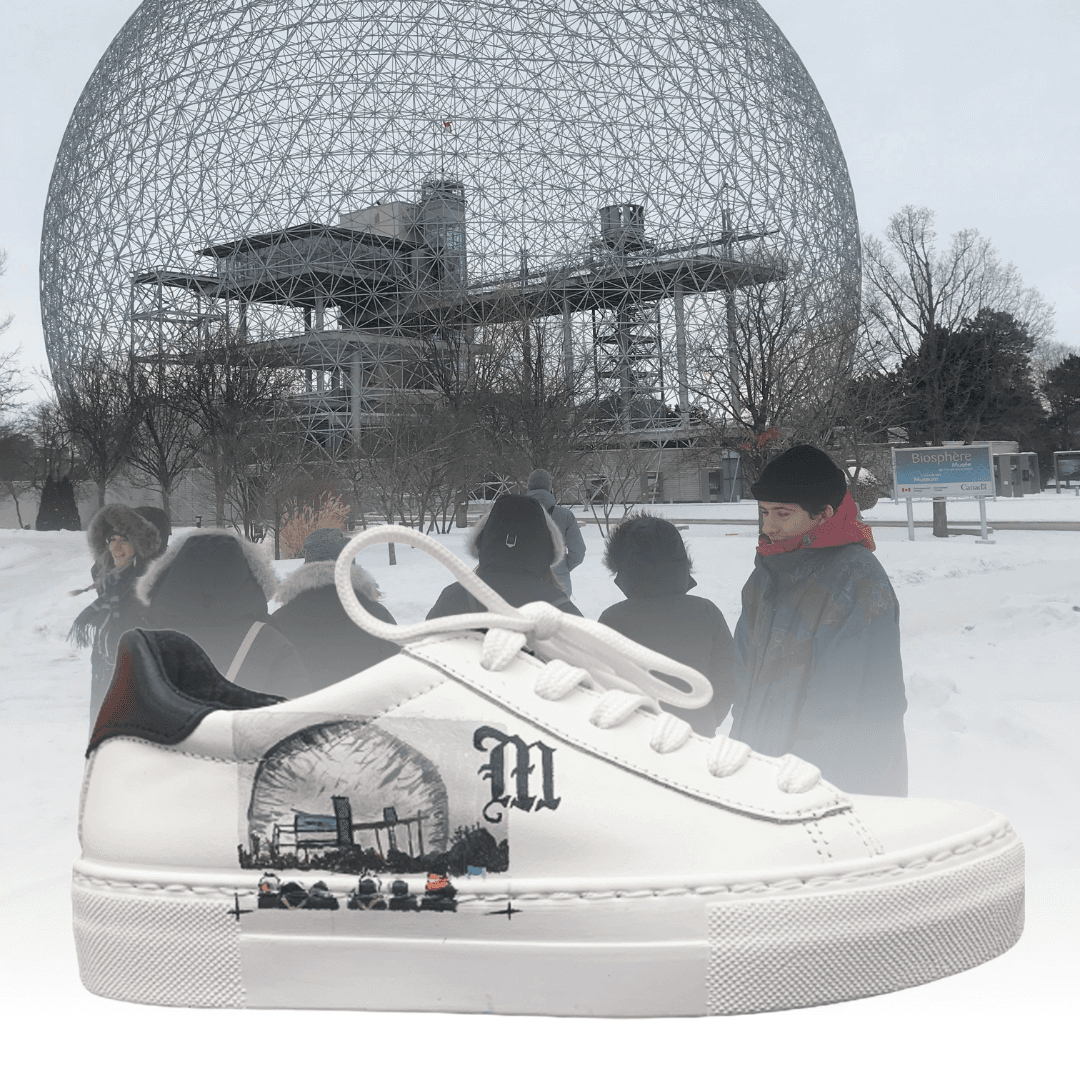 Custom painted sneakers