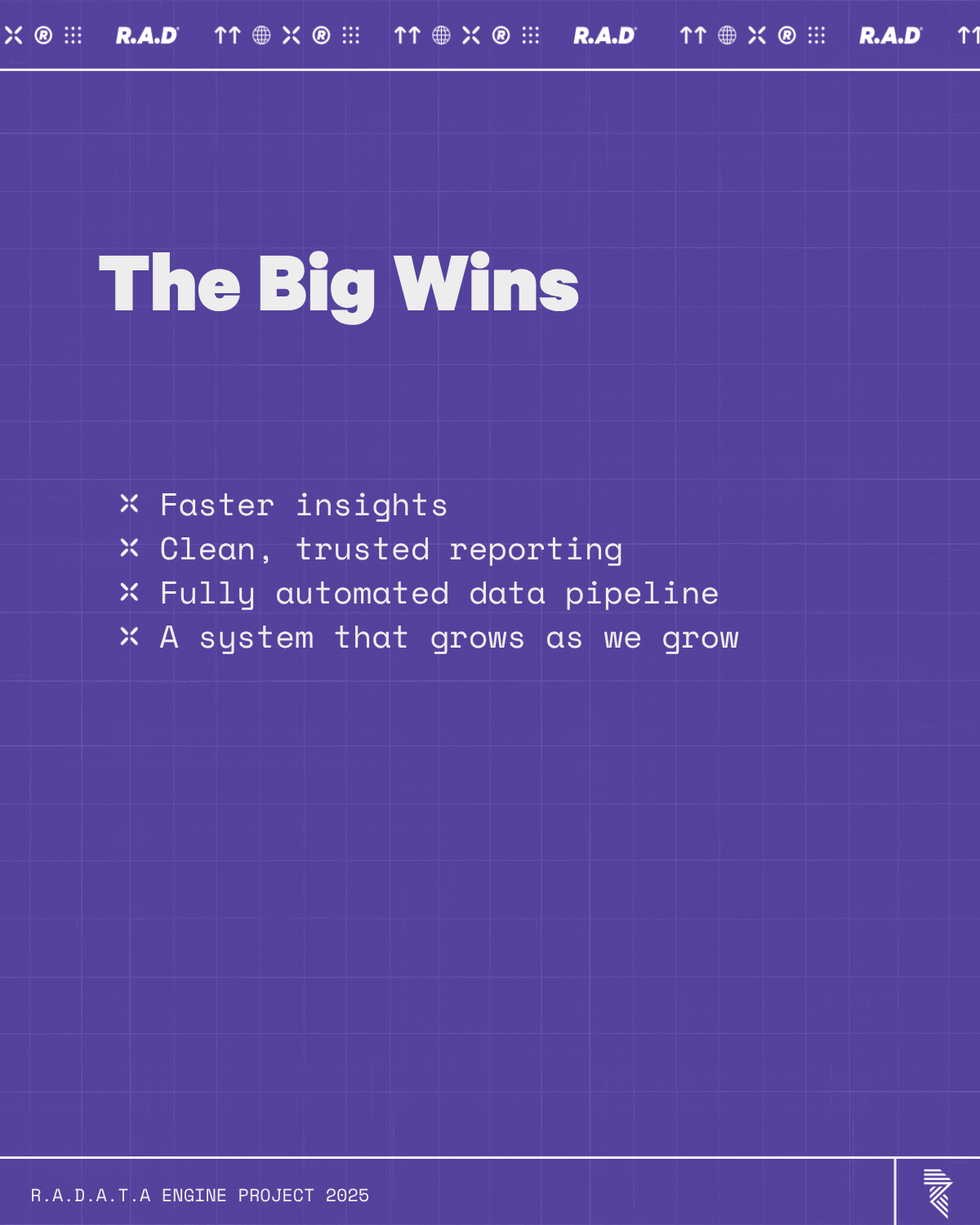 The big wins: faster insights, trusted reporting, automated pipeline